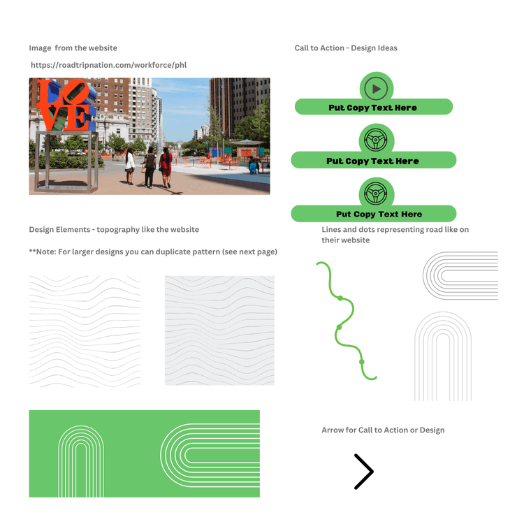 Road Trip Nation branding design for PA CareerLink